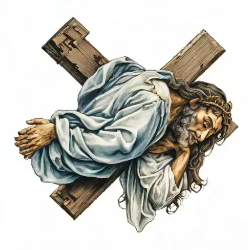 Mary At The Foot Of The Cross Jesus