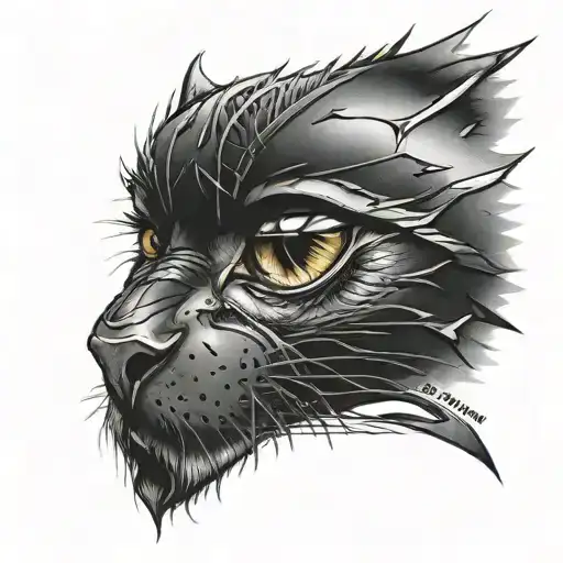 Black Panther Eye With Shading