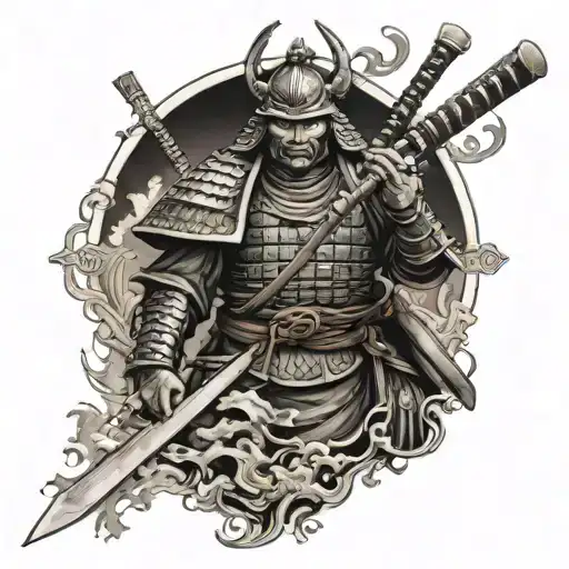 Samurai Burning Temple