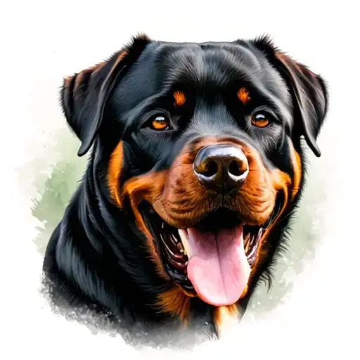 Rottweiler With Through My Rise And Fall You Will Be My Only Friend