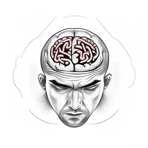 Guy With Brain Up His Head In Cage