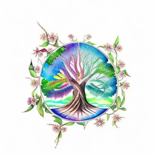 Watercolor Tree Of Life