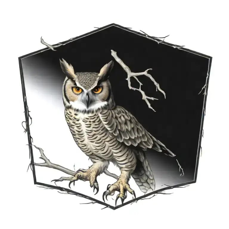 Great Horned Owl Skeleton