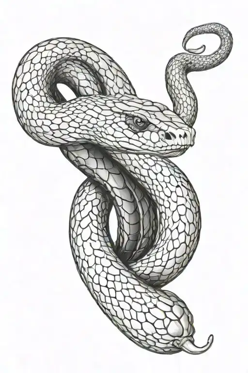 Black Mamba Snake Ouroboros Snake