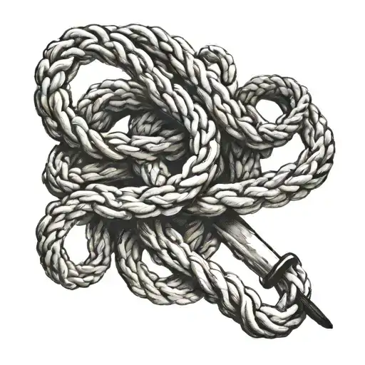 A Semicolon And Noose As One