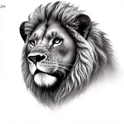 Lion Looking To Heaven