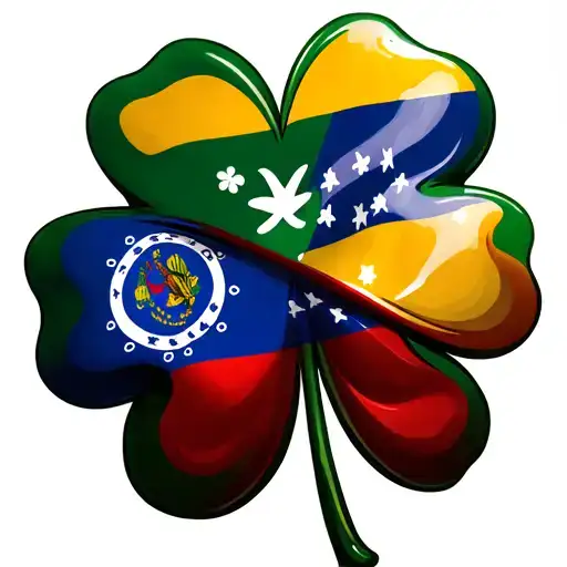 Shamrock With Venezuela Flag
