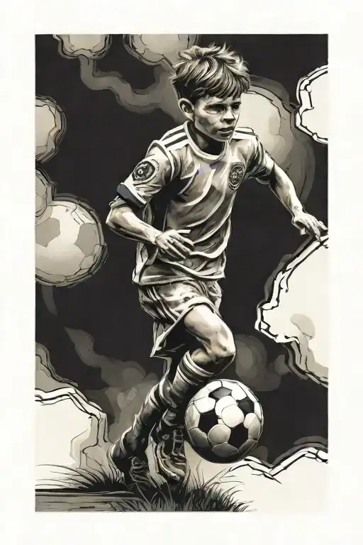 Football Child Playing