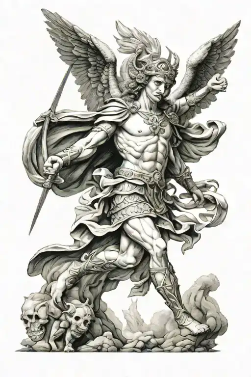 St Michael Killing Demon