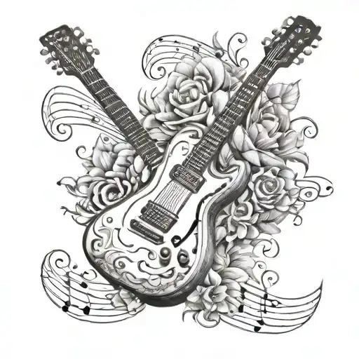Guitar With Passion For Music