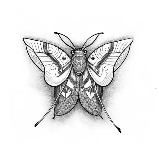 Moth With Closed Wings