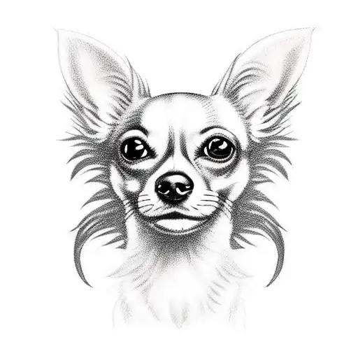 Black Long Hair Chihuahua