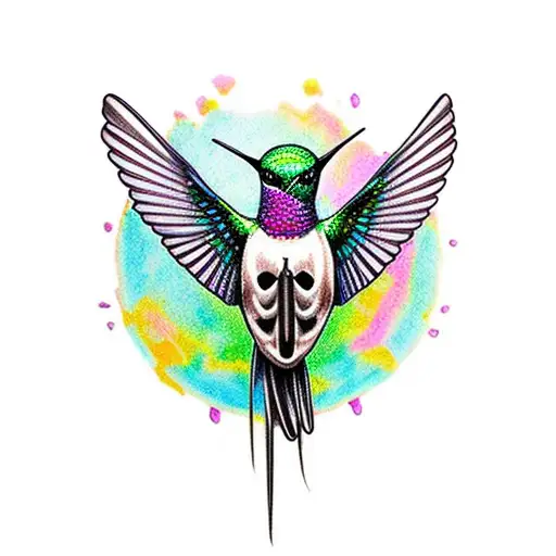 Hummingbird Bird Skull