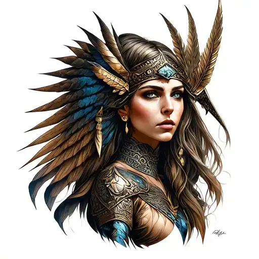 Valkyrie Warrior Woman Gemini