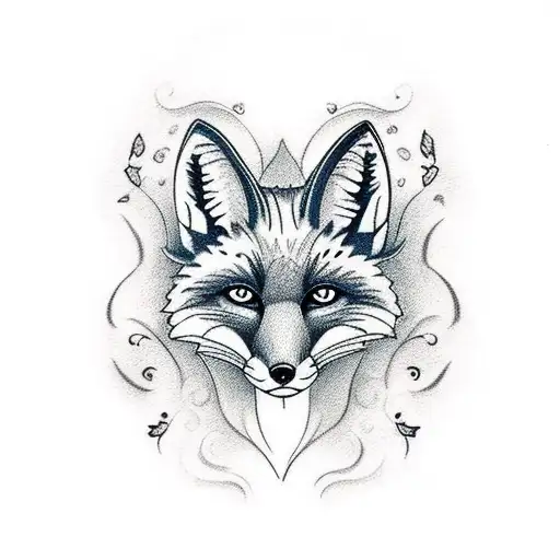 Fox With Butterfly On Nose