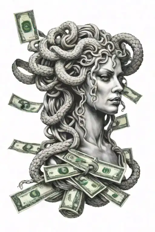 Medusa Holding Money