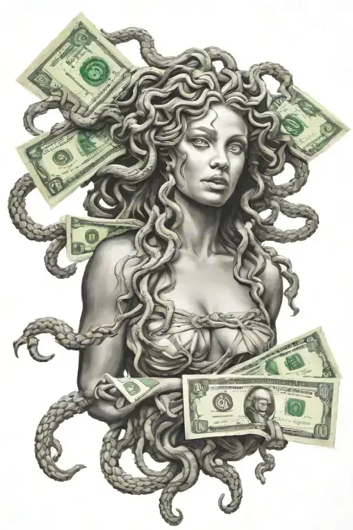 Medusa Holding Money