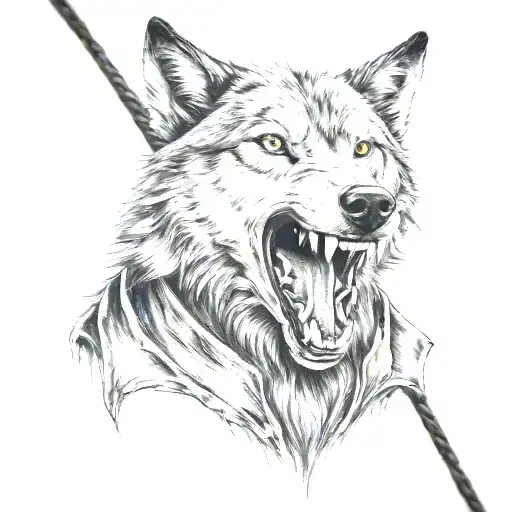 Wolf Fang Stuck In Collar Bone