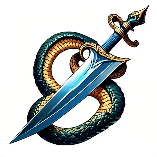 Thors Sword With Snake