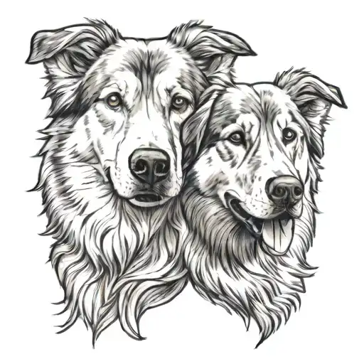 Half Husky And Golden Retriever Face Morphing