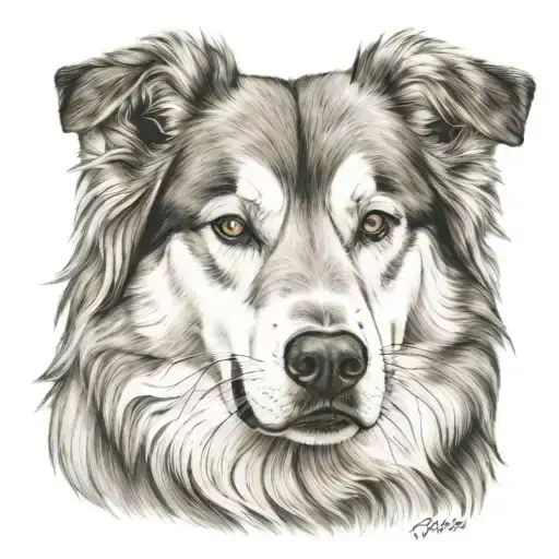 Golden Retriever Face Husky Face