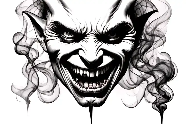 Demon Face Smoke
