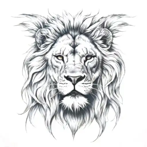 Lion Body With 3 Lion Heads