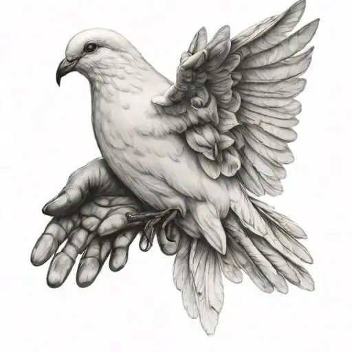 Dove In Hands