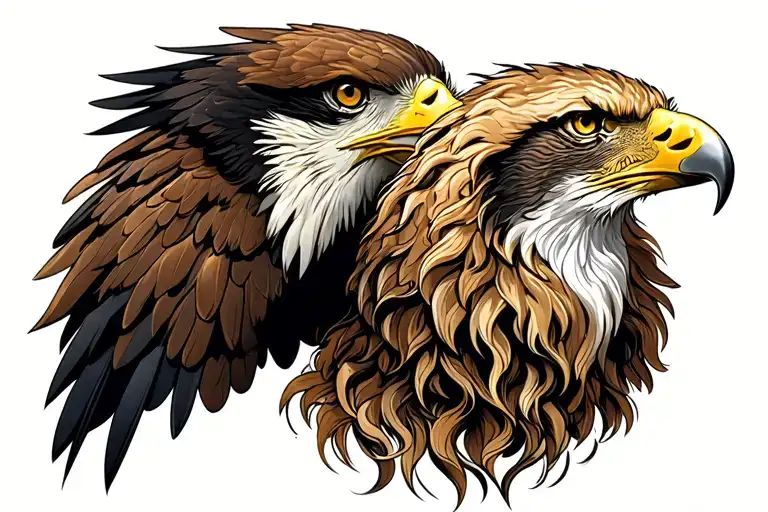 Eagle And Leo Zodiac Sign