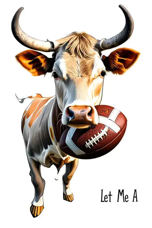 Let Me A Calf Tattoo On Football
