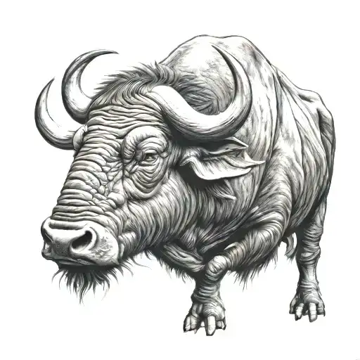 Muscular Water Buffalo