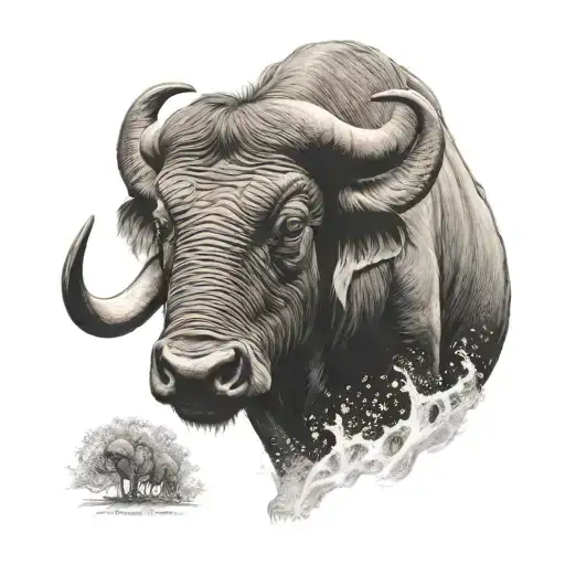 Buff Water Buffalo