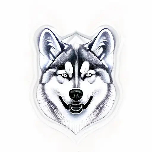 Knife With A Husky Face