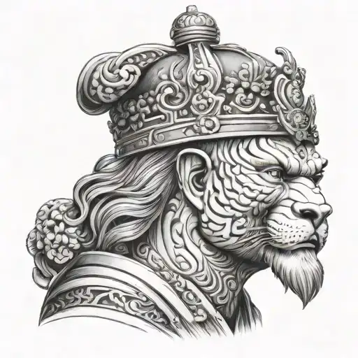 Black And White Asian Emperor