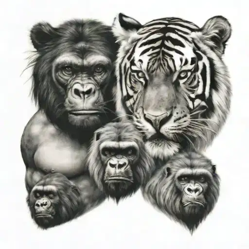 Tiger And Gorilla Chest