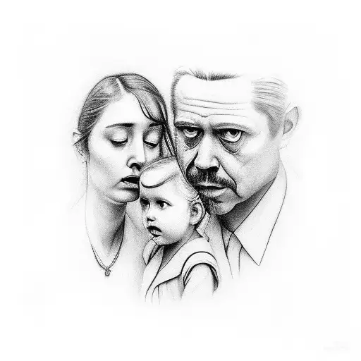 Father And Daughter Looking At Galaxy