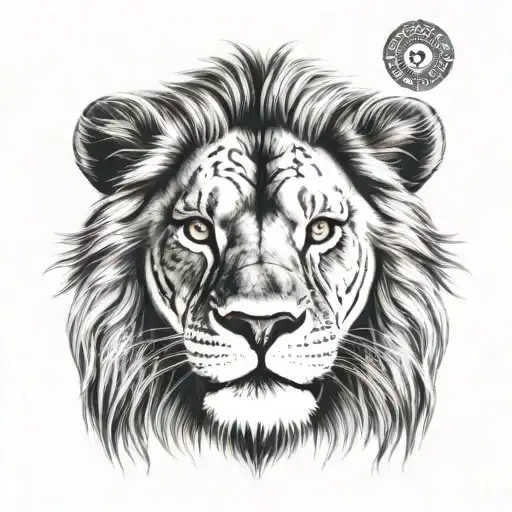 A Lion With A Third Eye On Its Forehead Symbolizing Inner Strength And Intuition