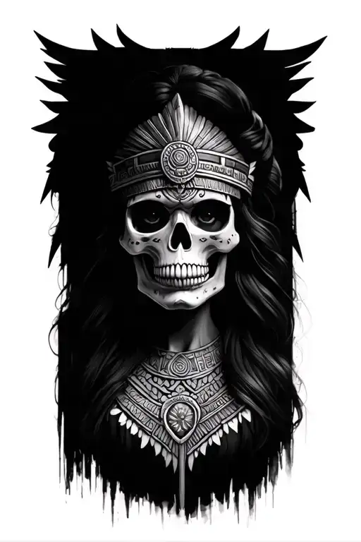 Aztec Skull Princess