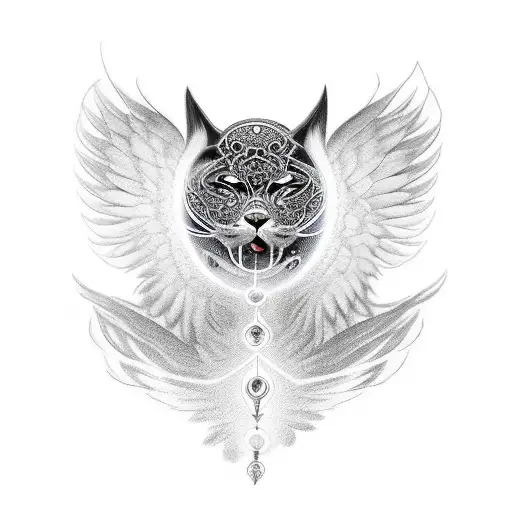 Black Angel With A Panther