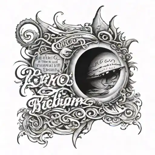 Error Lettering Tattoo With The Words