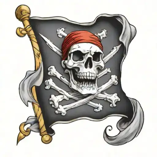 A Puppys Pirate Flag