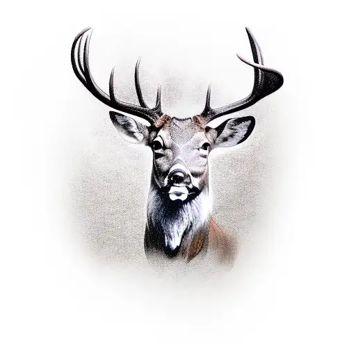 Cowboy Riding Bucking Deer