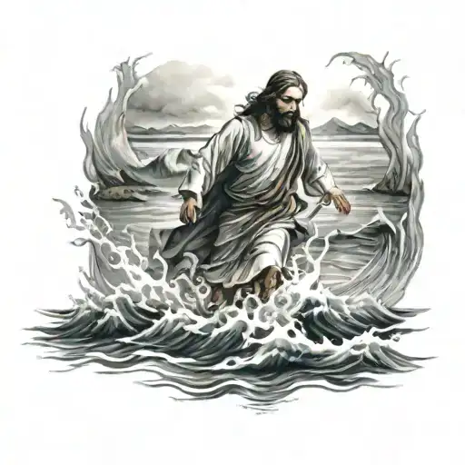 Jesus Walks On Water