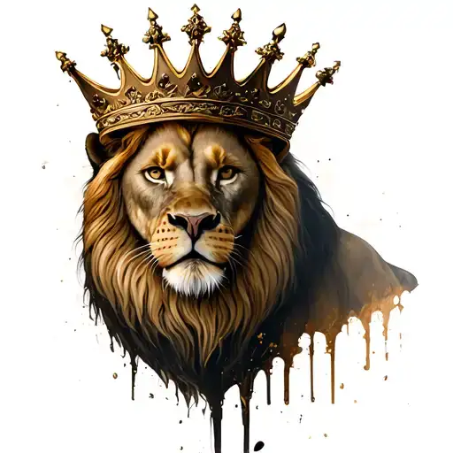 A Lion Wearing A Blind And Broken Crown