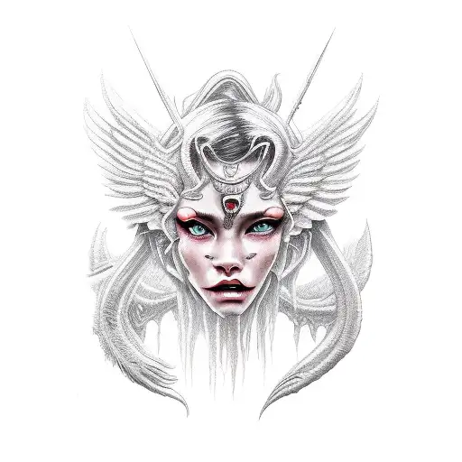 Female Angelsfighting Female Demons