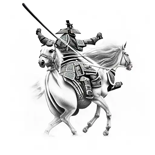 Samurai Riding Horse