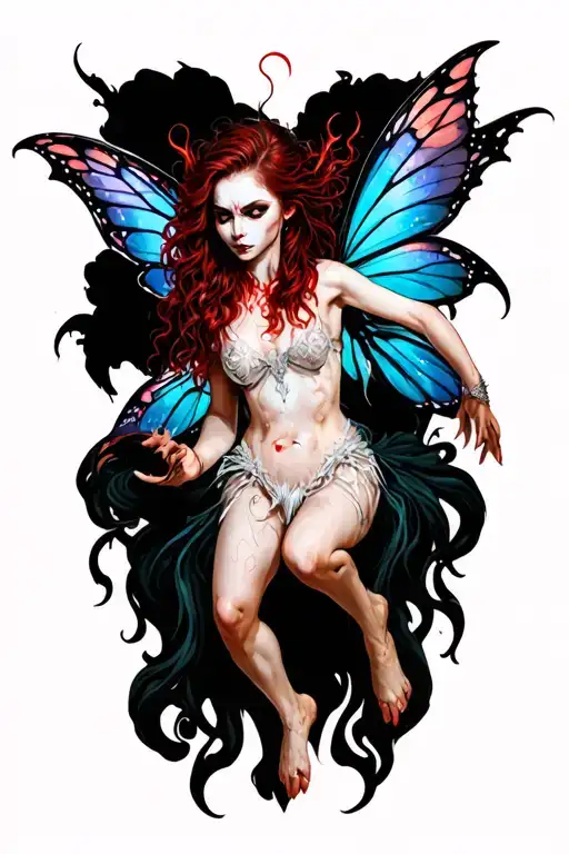 Badass Vampire Fairy Flying