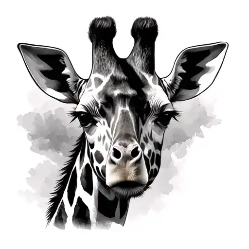 Solid Black Giraffe