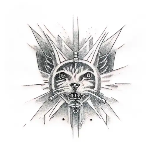 Stairway To Heaven Tattoo On Neck