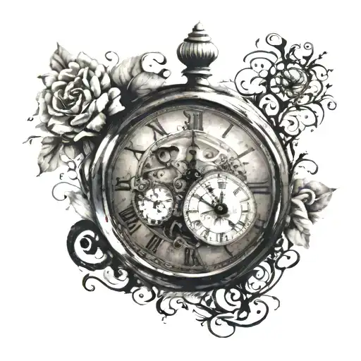 Two Clock One Family Betwenn The Clock